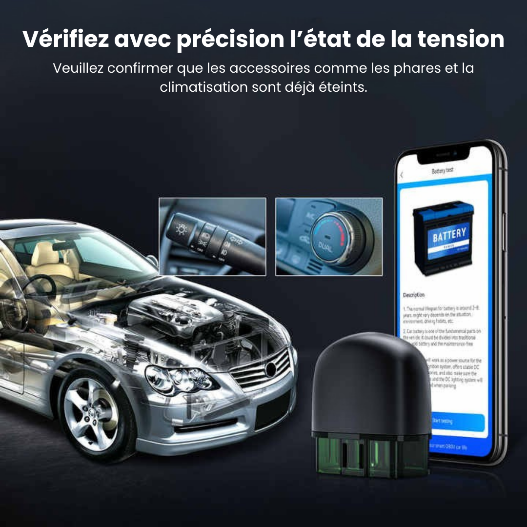 Zeropanne AD20 Pro – Scanner OBD2 Bluetooth avec Mises à Jour à Vie
